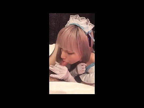 ❤️ Japāņu elks [mayuka], franču kalpones tērps, 1. daļa, minets un džerkstēšana ar losjonu ☑ Anāls video pie mums ❌️