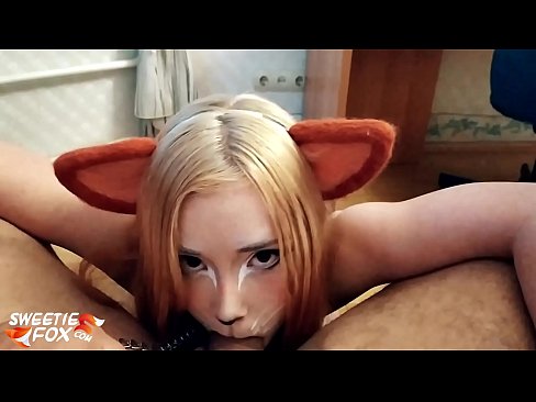 ❤️ Kitsune norīt penis un sperma viņas mutē ☑ Anāls video pie mums ❌️
